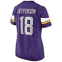 Zennovawear Women's Minnesota Vikings Justin Jefferson Purple Player Game Jersey
