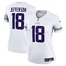 Zennovawear Women's Minnesota Vikings Justin Jefferson White Alternate Legend Player Performance Top
