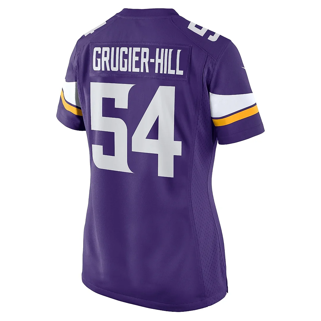 Zennovawear Women's Minnesota Vikings Kamu Grugier-Hill Purple Game Jersey