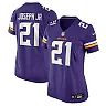 Zennovawear Women's Minnesota Vikings Kelvin Joseph Jr. Purple Team Game Jersey