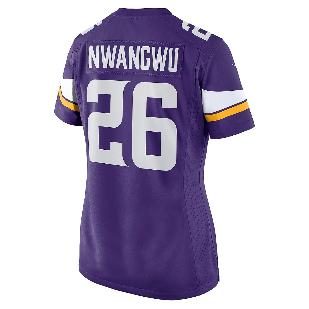 Zennovawear Women's Minnesota Vikings Kene Nwangwu Purple Game Jersey