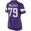 Zennovawear Women's Minnesota Vikings Kenny Willekes Purple Game Jersey
