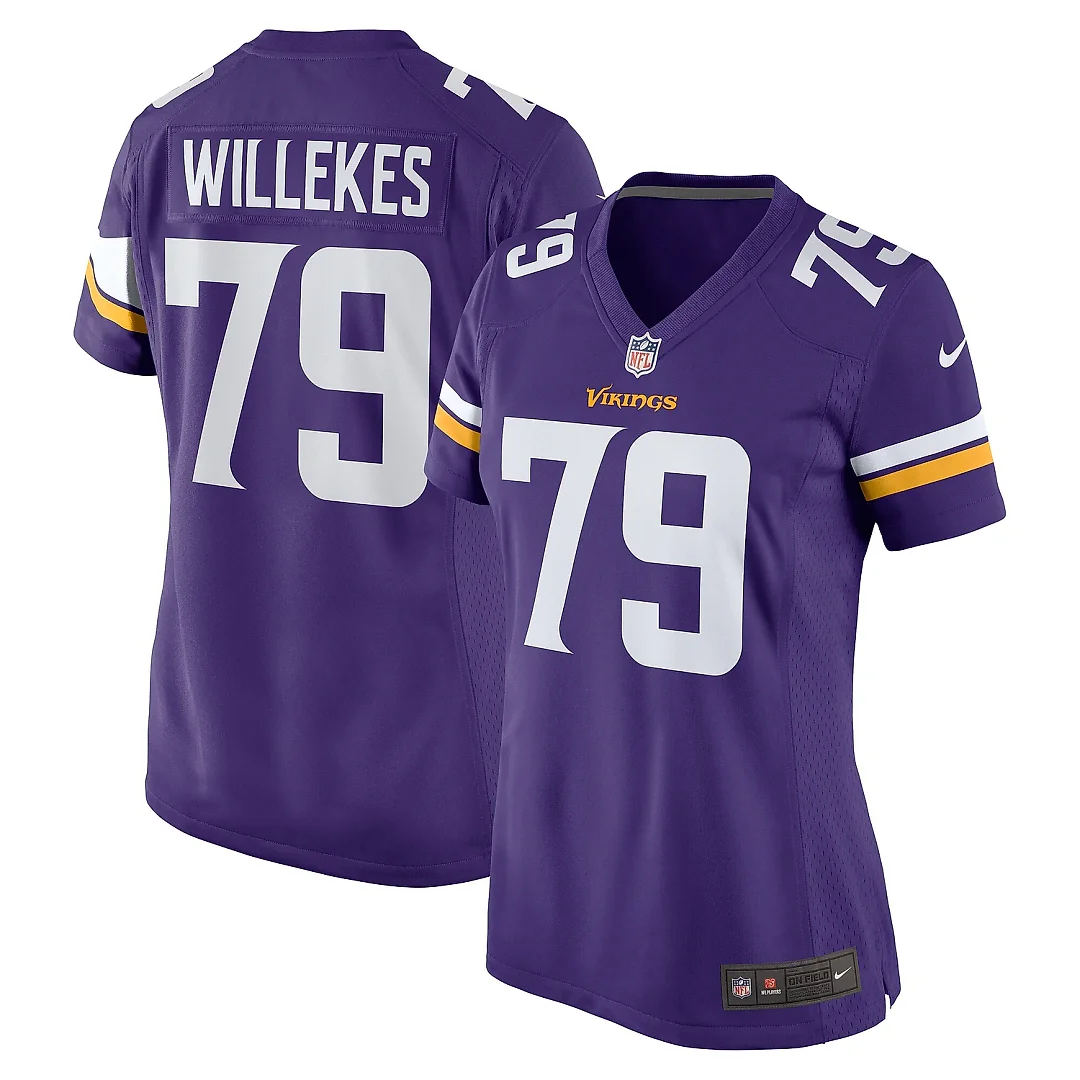 Zennovawear Women's Minnesota Vikings Kenny Willekes Purple Game Jersey