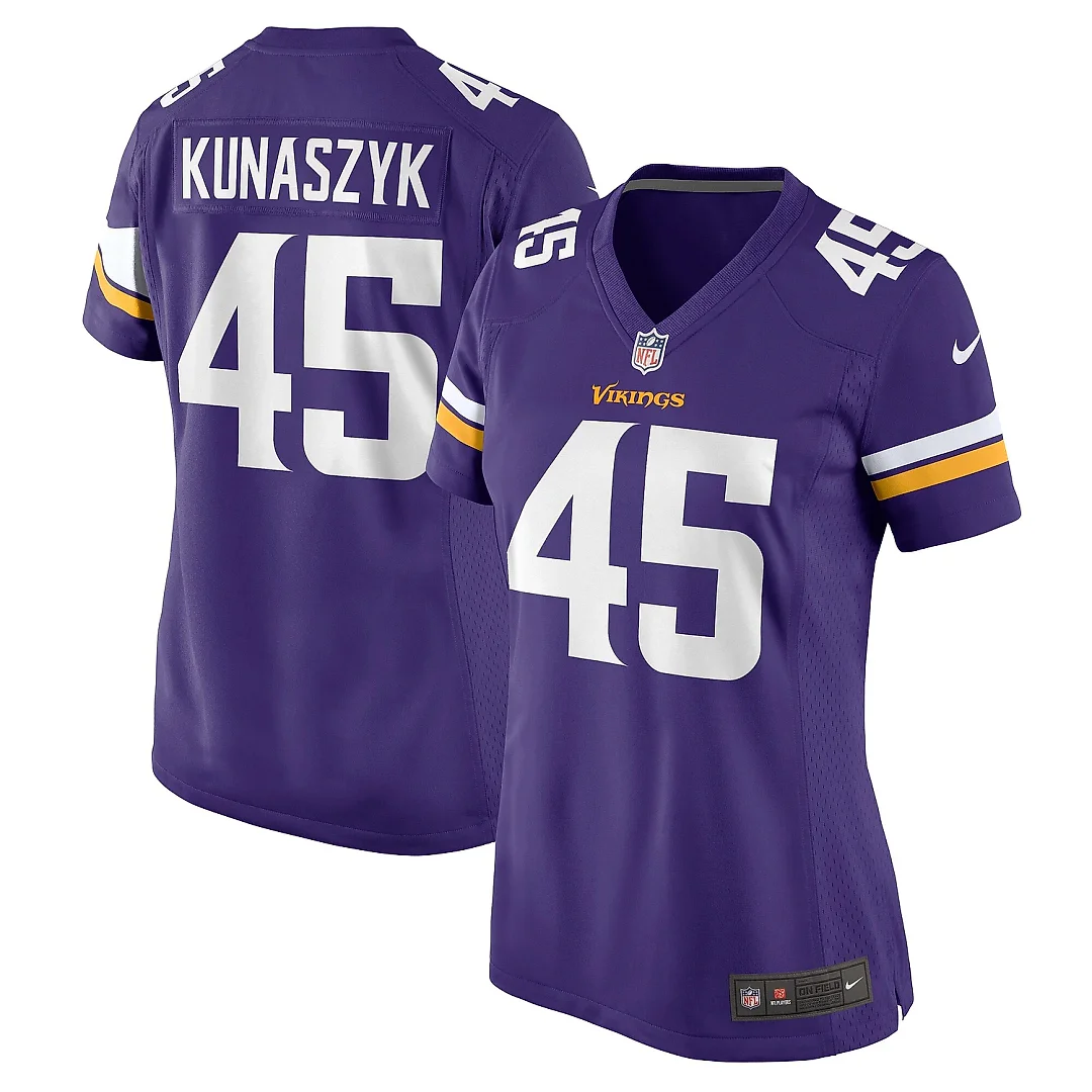 Zennovawear Women's Minnesota Vikings Kunaszyk Purple Game Jersey