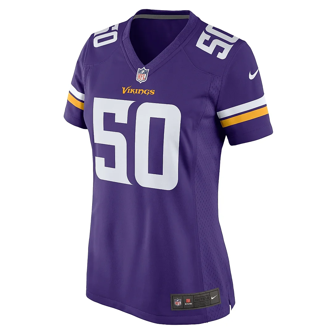 Zennovawear Women's Minnesota Vikings Levi Drake Rodriguez Purple Game Jersey