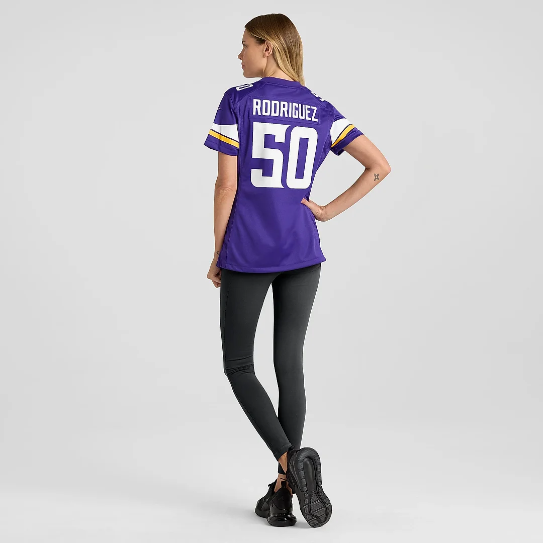 Zennovawear Women's Minnesota Vikings Levi Drake Rodriguez Purple Game Jersey