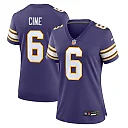 Zennovawear Women's Minnesota Vikings Lewis Cine Purple Classic Player Game Jersey