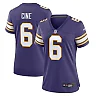 Zennovawear Women's Minnesota Vikings Lewis Cine Purple Classic Player Game Jersey