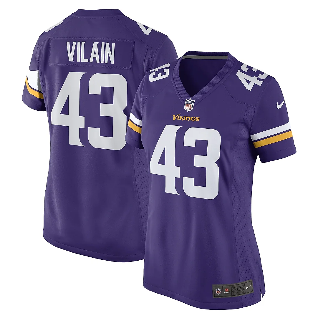 Zennovawear Women's Minnesota Vikings Luiji Vilain Purple Game Player Jersey
