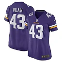 Zennovawear Women's Minnesota Vikings Luiji Vilain Purple Game Player Jersey