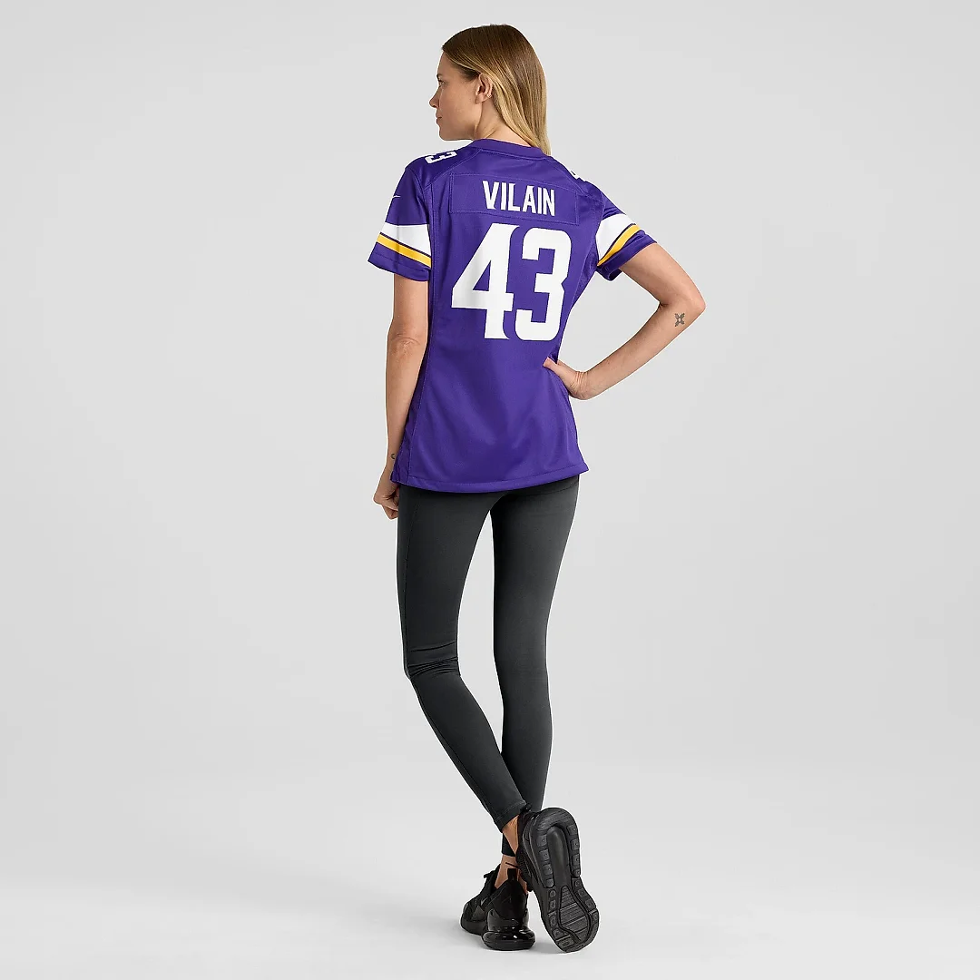 Zennovawear Women's Minnesota Vikings Luiji Vilain Purple Game Player Jersey