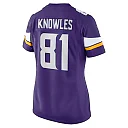 Zennovawear Women's Minnesota Vikings Malik Knowles Purple Team Game Jersey