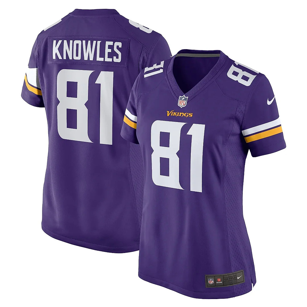 Zennovawear Women's Minnesota Vikings Malik Knowles Purple Team Game Jersey