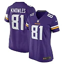 Zennovawear Women's Minnesota Vikings Malik Knowles Purple Team Game Jersey