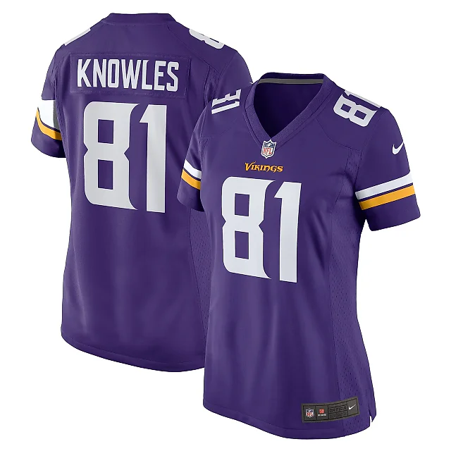 Zennovawear Women's Minnesota Vikings Malik Knowles Purple Team Game Jersey