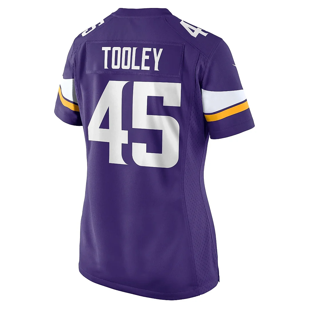 Zennovawear Women's Minnesota Vikings Max Tooley Purple Team Game Jersey