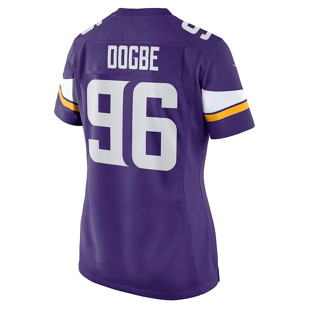 Zennovawear Women's Minnesota Vikings Michael Dogbe Purple Team Game Jersey