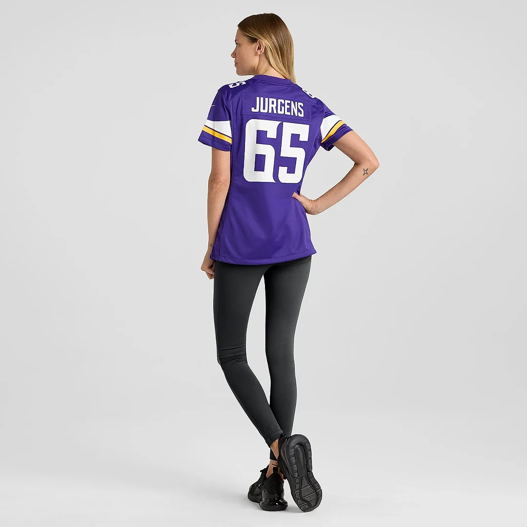 Zennovawear Women's Minnesota Vikings Michael Jurgens Purple Game Jersey