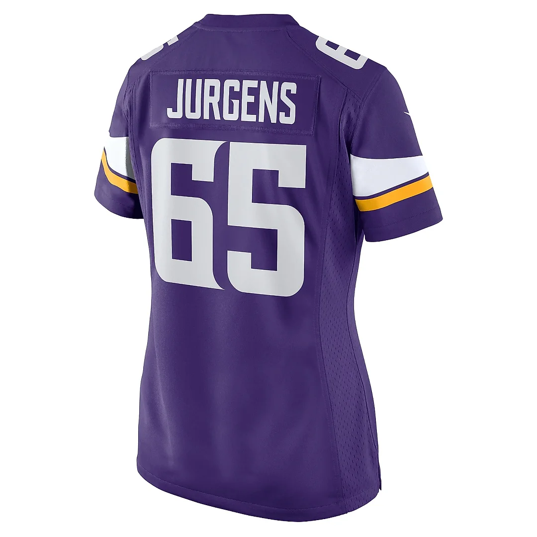 Zennovawear Women's Minnesota Vikings Michael Jurgens Purple Game Jersey