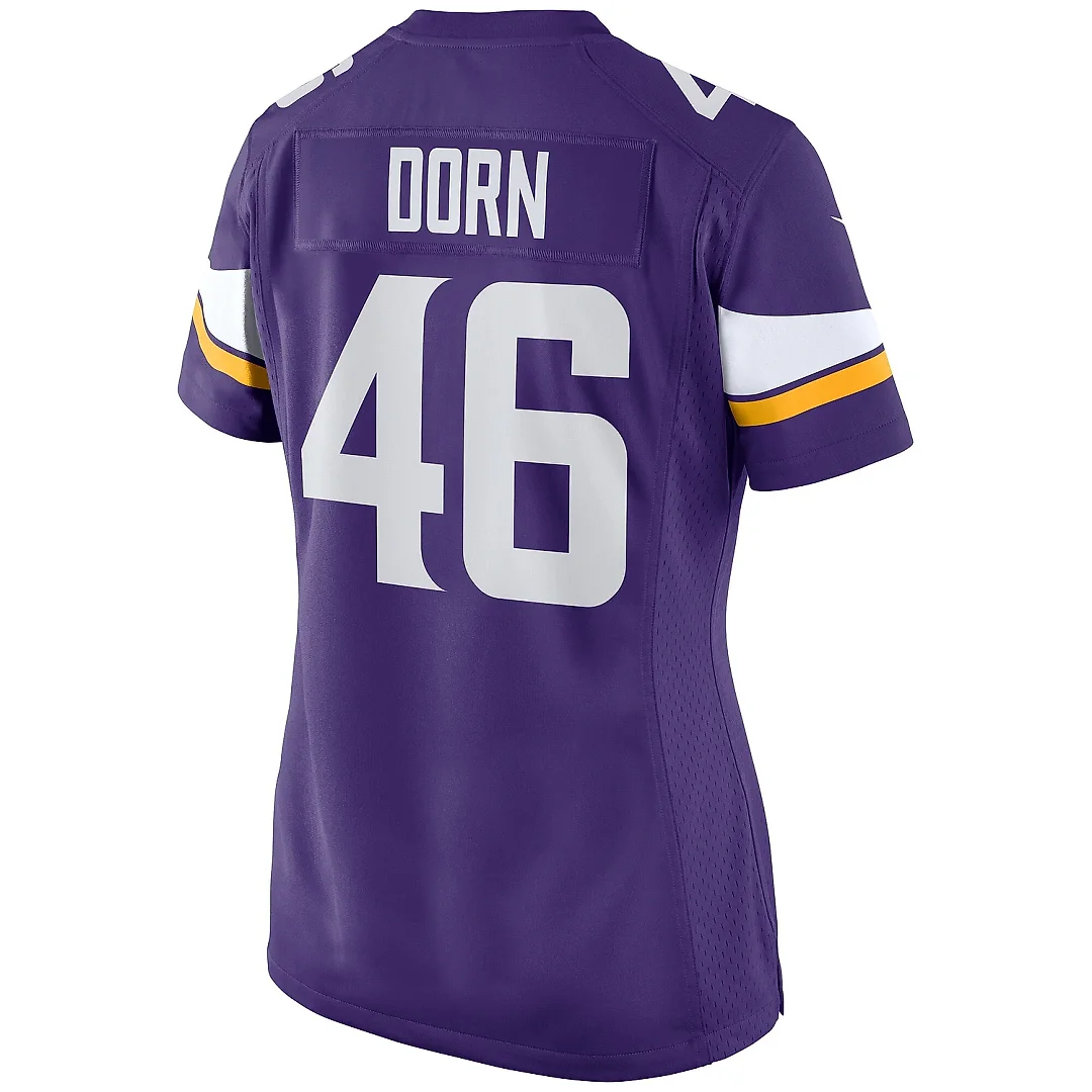 Zennovawear Women's Minnesota Vikings Myles Dorn Purple Game Jersey