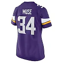 Zennovawear Women's Minnesota Vikings Nick Muse Purple Home Game Player Jersey