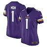 Zennovawear Women's Minnesota Vikings Number 1 Mom Purple Game Jersey