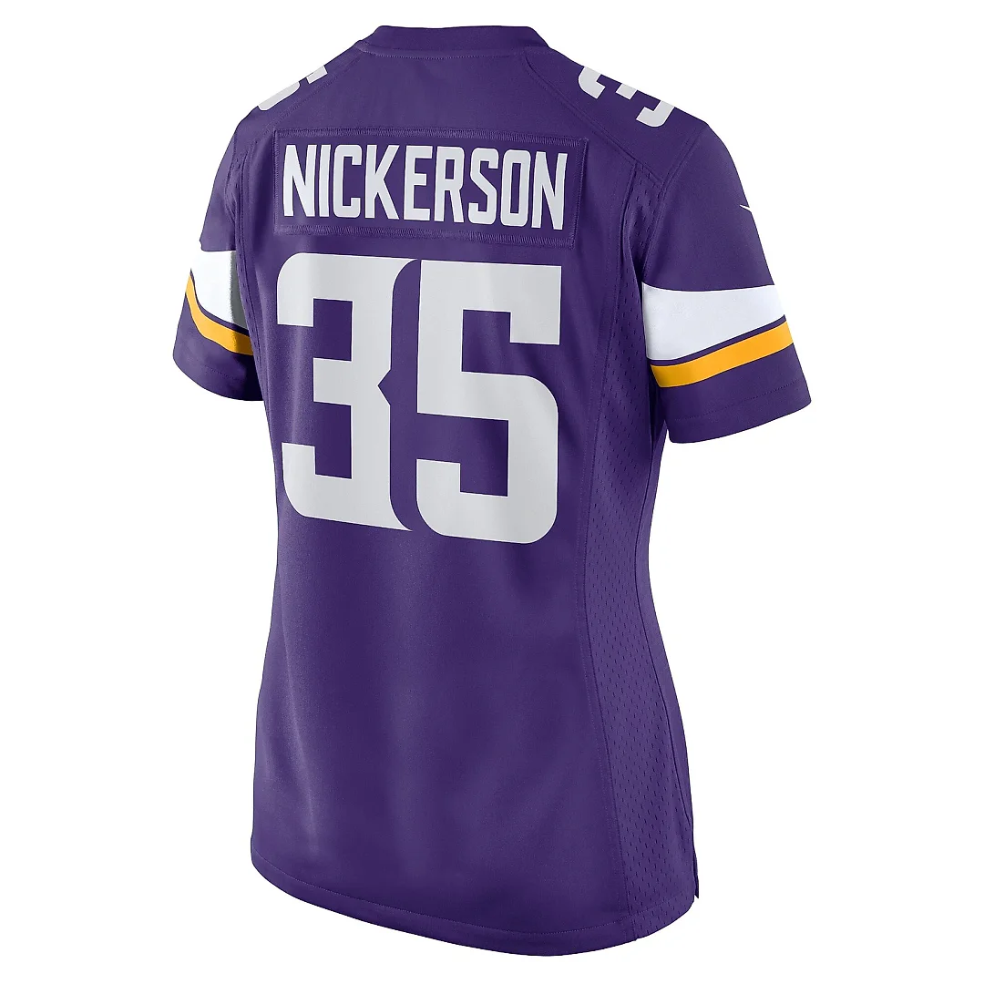 Zennovawear Women's Minnesota Vikings Parry Nickerson Purple Home Game Player Jersey