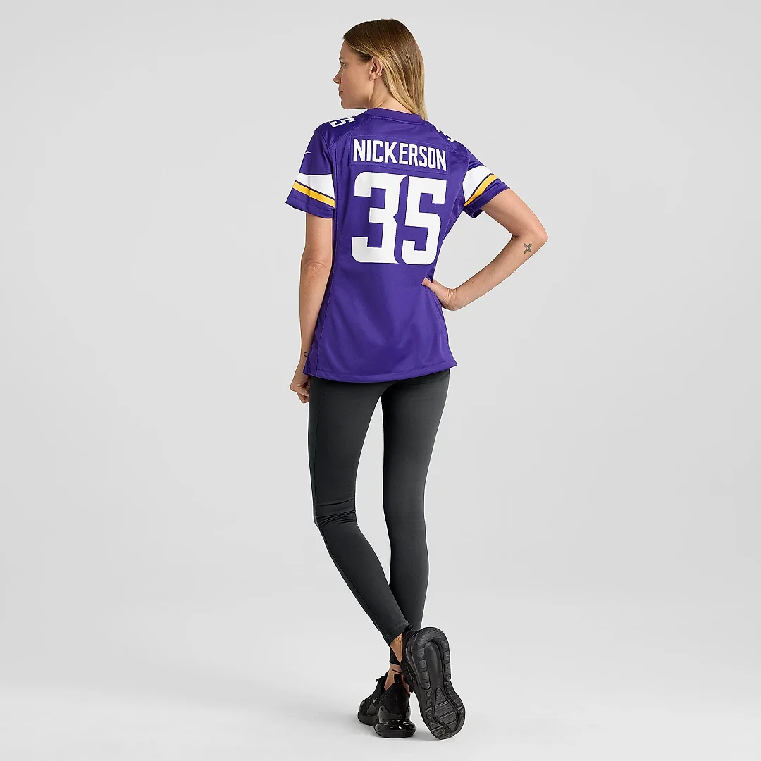 Zennovawear Women's Minnesota Vikings Parry Nickerson Purple Home Game Player Jersey