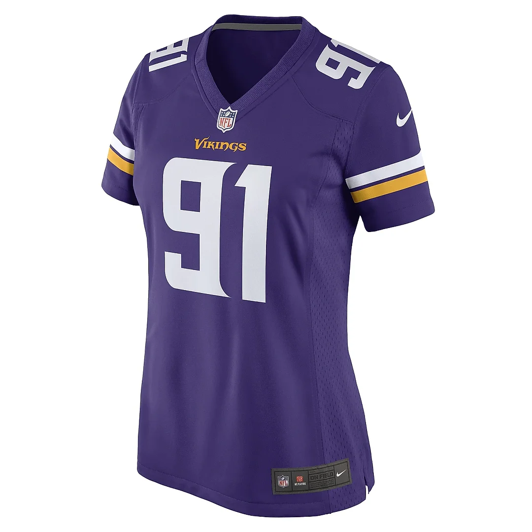 Zennovawear Women's Minnesota Vikings Patrick Jones II Purple Game Player Jersey