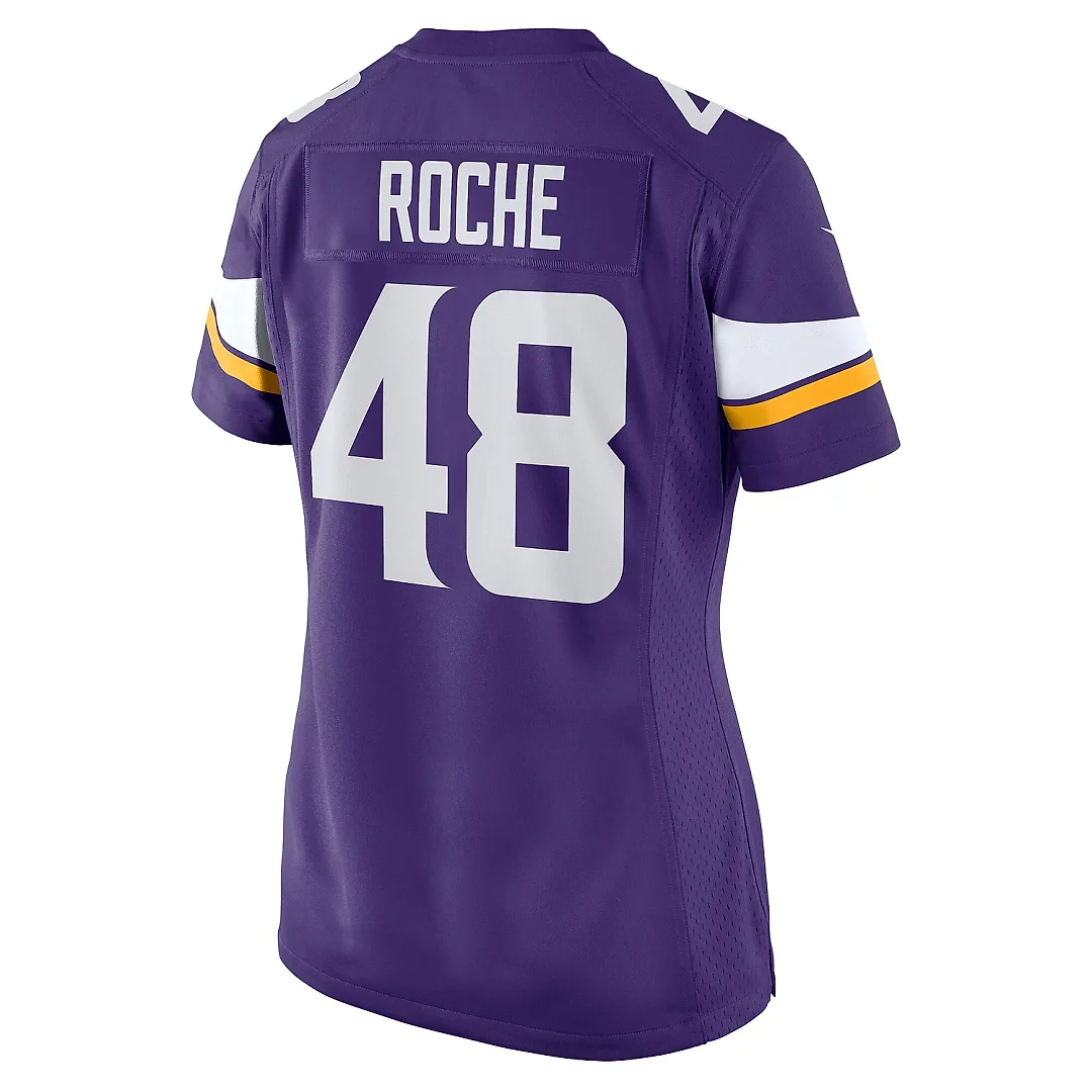 Zennovawear Women's Minnesota Vikings Quincy Roche Purple Team Game Jersey