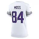 Zennovawear Women's Minnesota Vikings Randy Moss White Alternate Retired Player Game Jersey