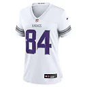 Zennovawear Women's Minnesota Vikings Randy Moss White Alternate Retired Player Game Jersey
