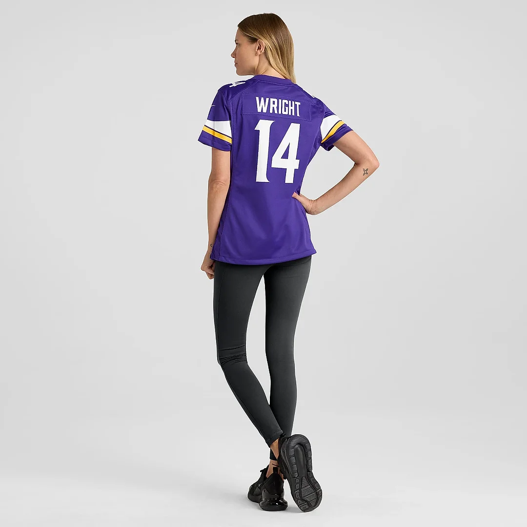 Zennovawear Women's Minnesota Vikings Ryan Wright Purple Game Player Jersey