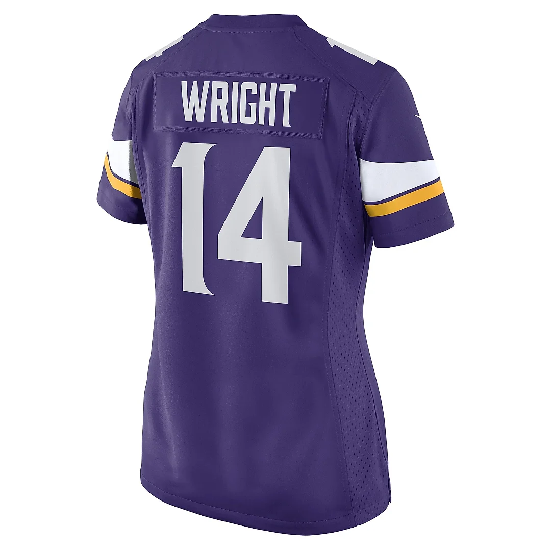 Zennovawear Women's Minnesota Vikings Ryan Wright Purple Game Player Jersey