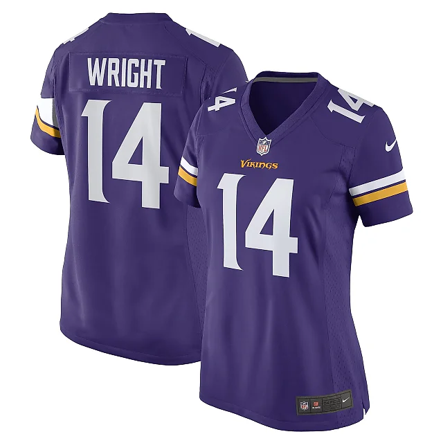 Zennovawear Women's Minnesota Vikings Ryan Wright Purple Game Player Jersey