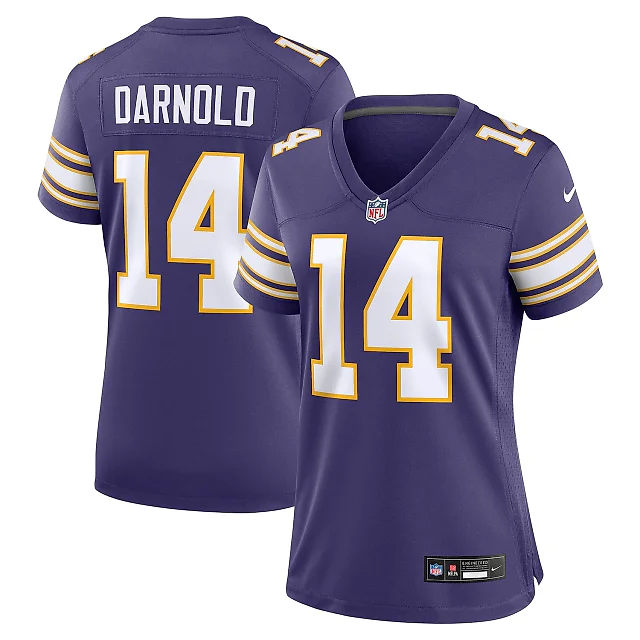 Zennovawear Women's Minnesota Vikings Sam Darnold Purple Alternate Game Jersey