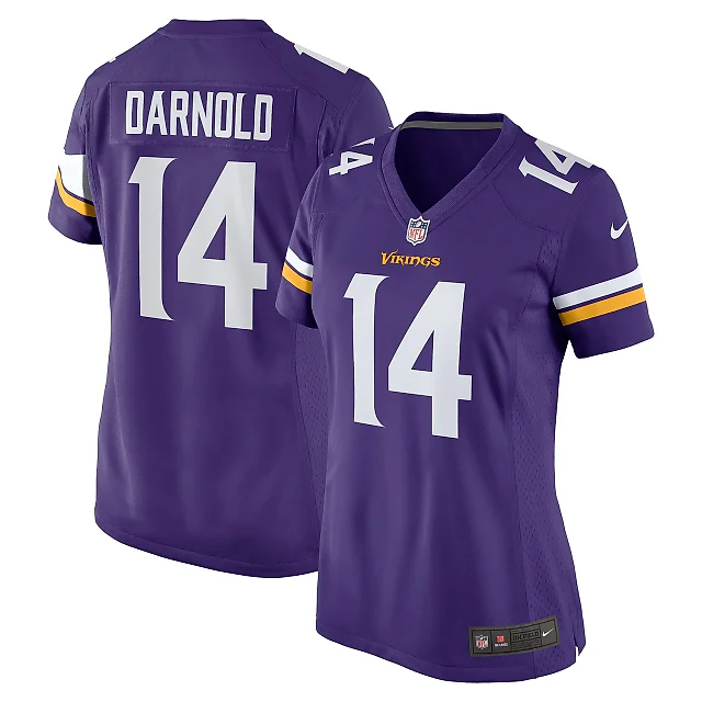 Zennovawear Women's Minnesota Vikings Sam Darnold Purple Team Game Jersey