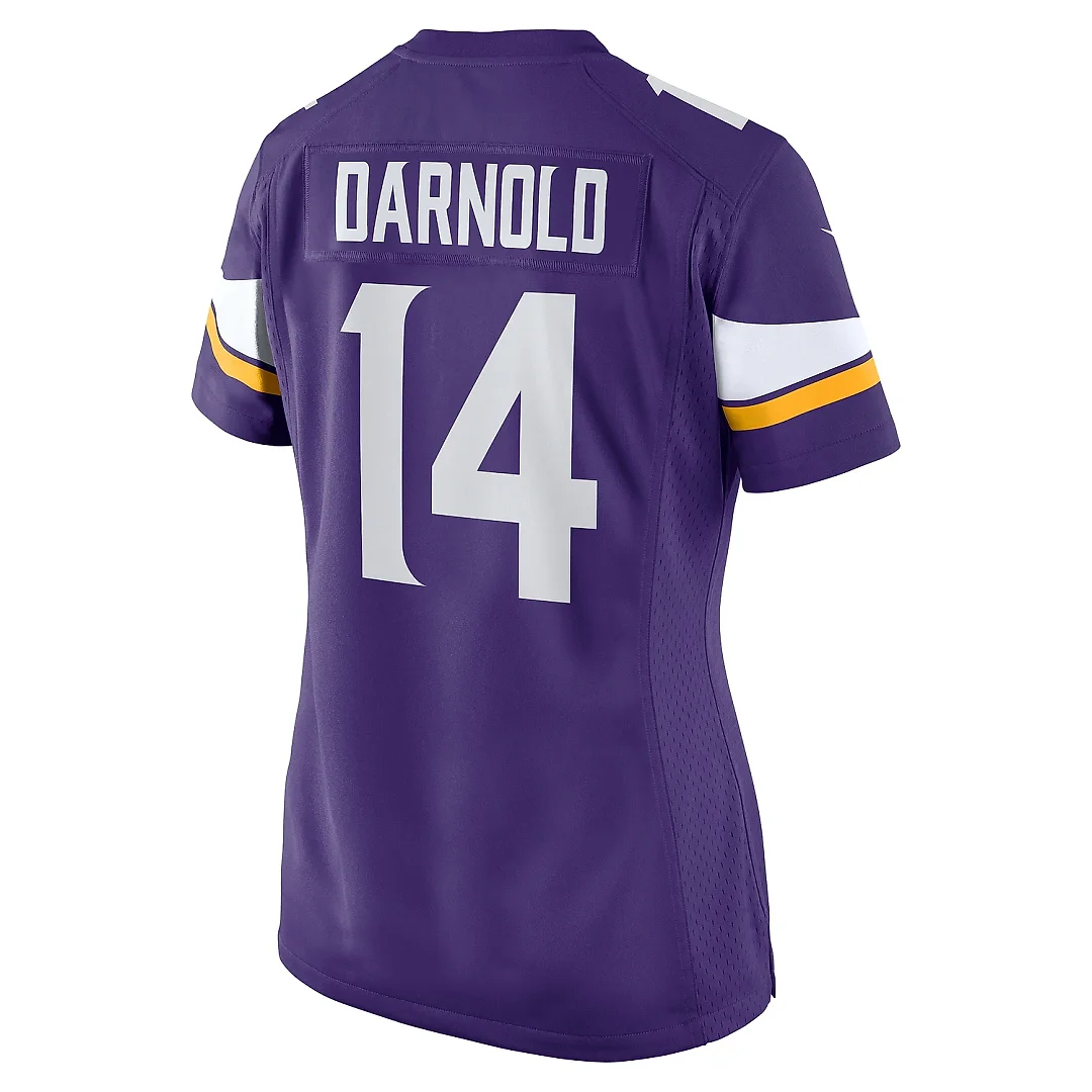 Zennovawear Women's Minnesota Vikings Sam Darnold Purple Team Game Jersey