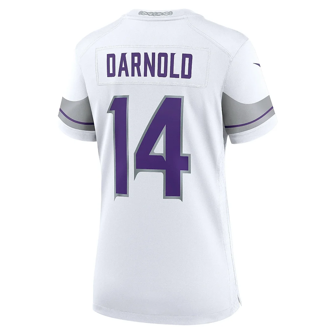 Zennovawear Women's Minnesota Vikings Sam Darnold White Alternate Game Player Jersey