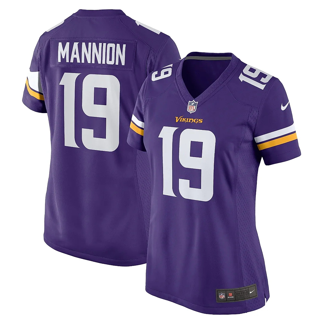 Zennovawear Women's Minnesota Vikings Sean Mannion Purple Game Jersey