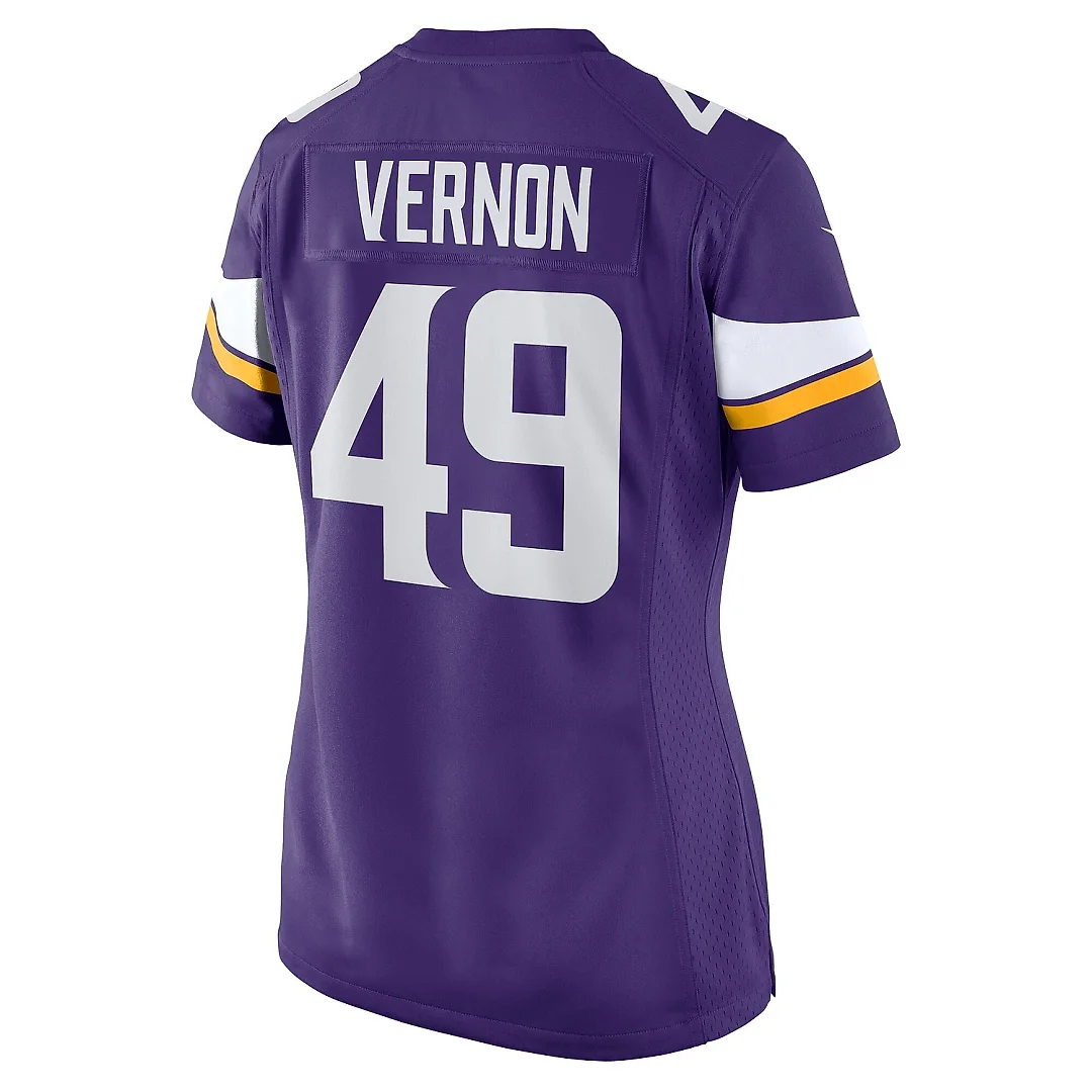 Zennovawear Women's Minnesota Vikings Seth Vernon Purple Game Jersey