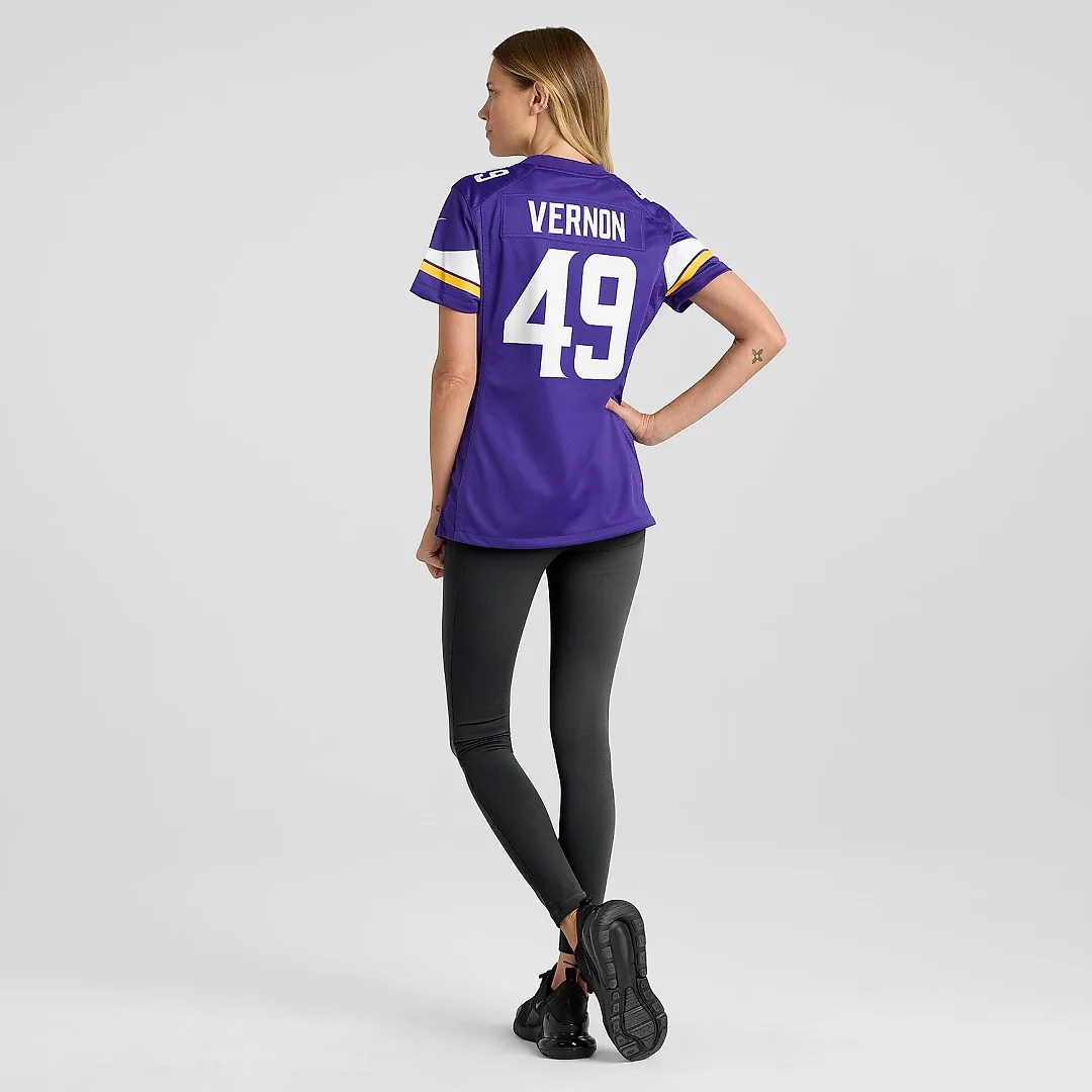 Zennovawear Women's Minnesota Vikings Seth Vernon Purple Game Jersey