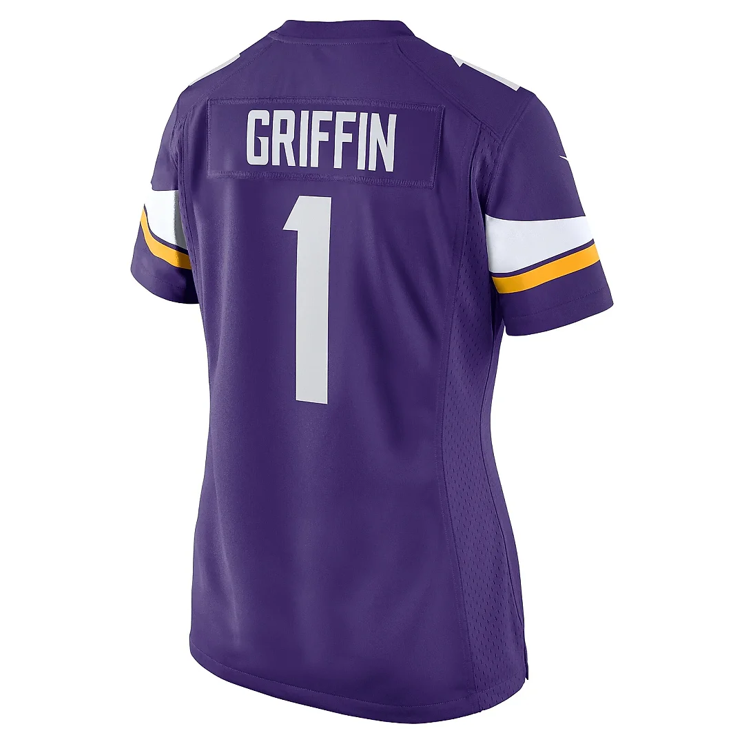 Zennovawear Women's Minnesota Vikings Shaquill Griffin Purple Team Game Jersey
