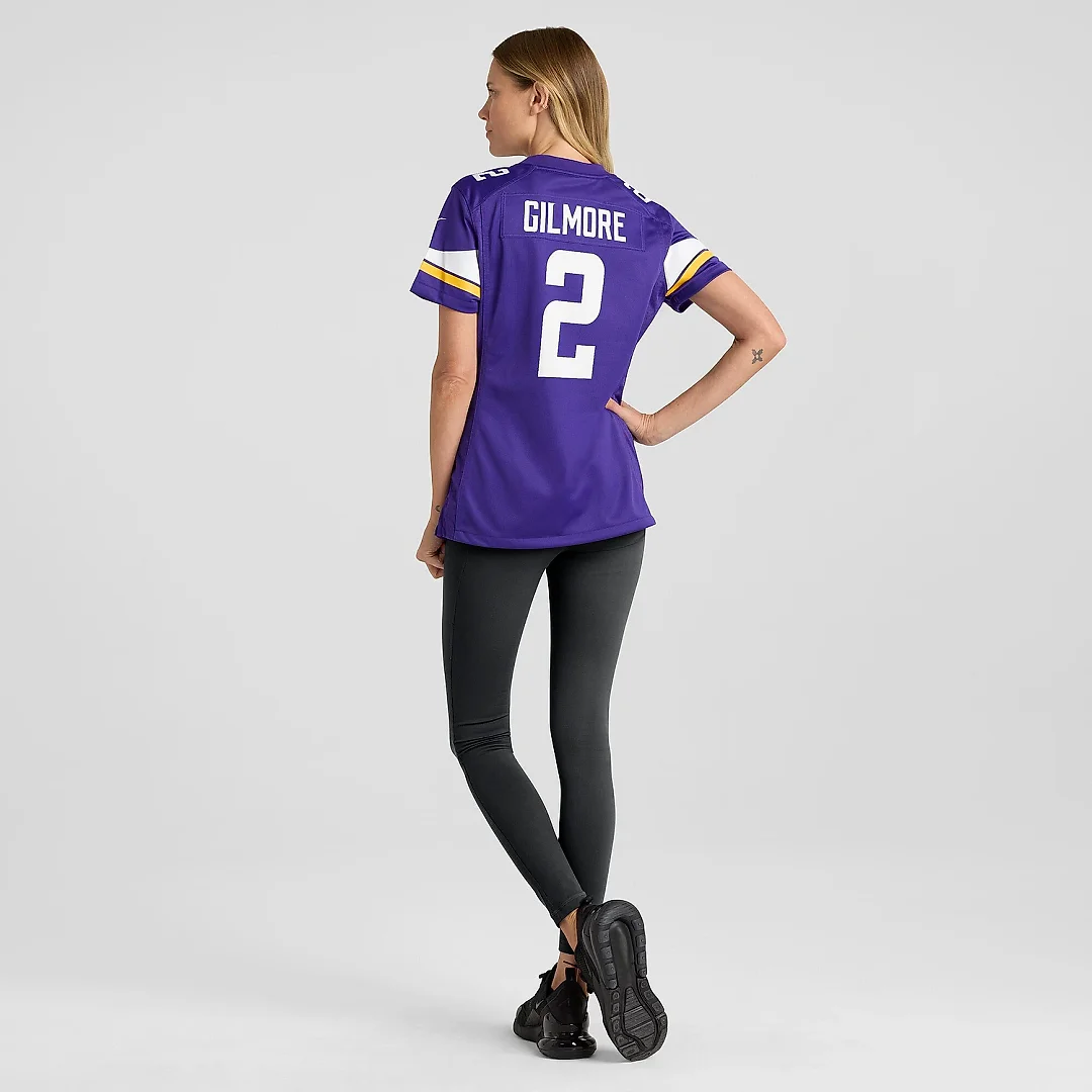 Zennovawear Women's Minnesota Vikings Stephon Gilmore Purple Game Jersey
