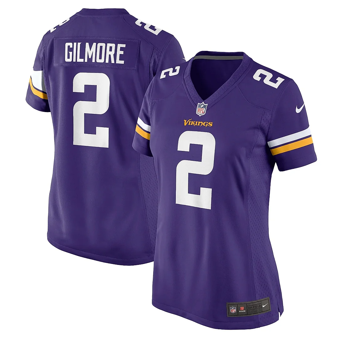 Zennovawear Women's Minnesota Vikings Stephon Gilmore Purple Game Jersey