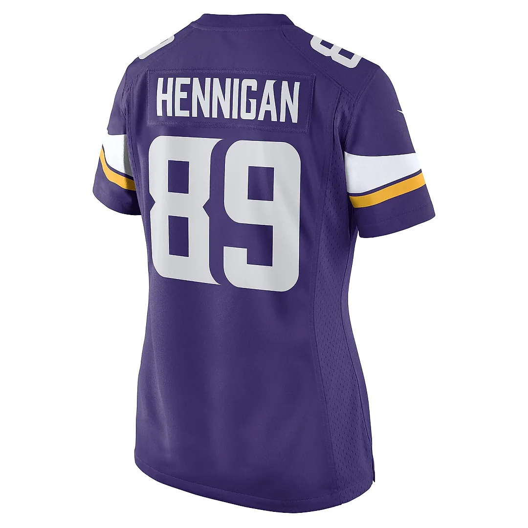 Zennovawear Women's Minnesota Vikings Thomas Hennigan Purple Game Player Jersey