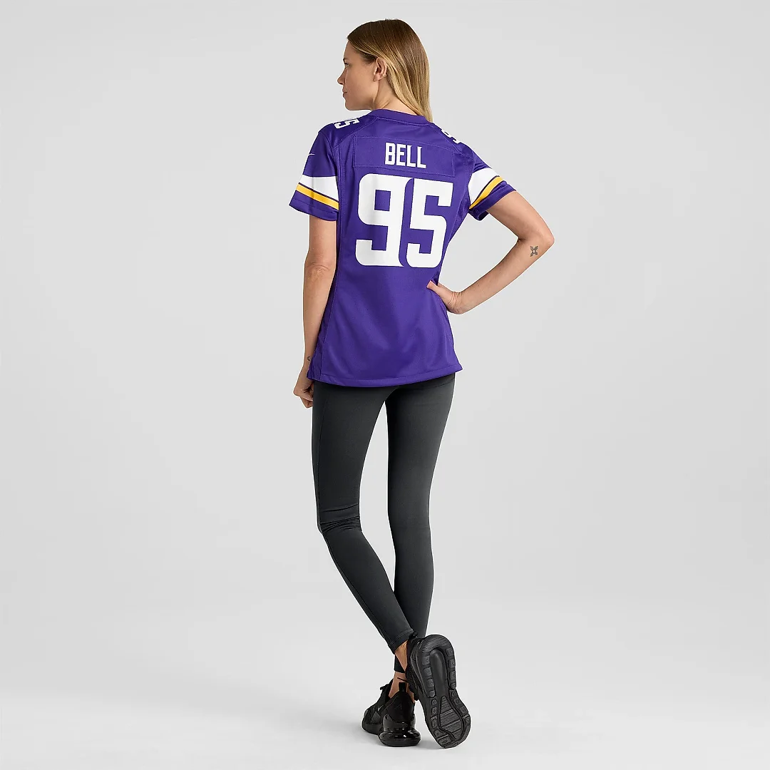 Zennovawear Women's Minnesota Vikings Travis Bell Purple Game Jersey