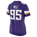 Zennovawear Women's Minnesota Vikings Travis Bell Purple Game Jersey