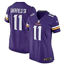 Zennovawear Women's Minnesota Vikings Trent Sherfield Sr. Purple Game Jersey