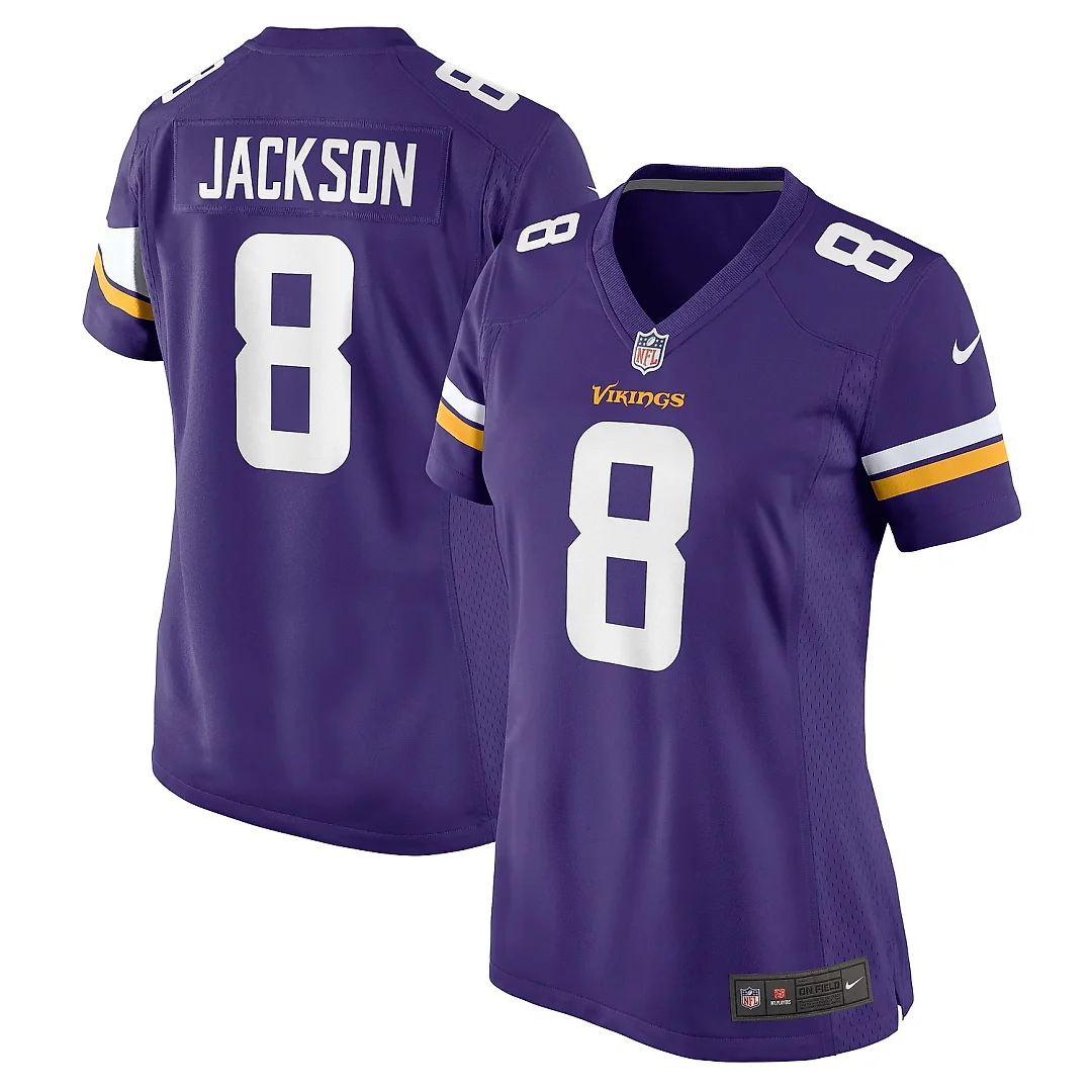 Zennovawear Women's Minnesota Vikings Trishton Jackson Purple Game Jersey